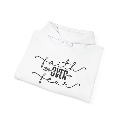 Faith over Fear Hooded Sweatshirt - Image 2