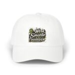 Dad Cap — "Work Smarter Not Harder" Embroidered Motivational Hat
